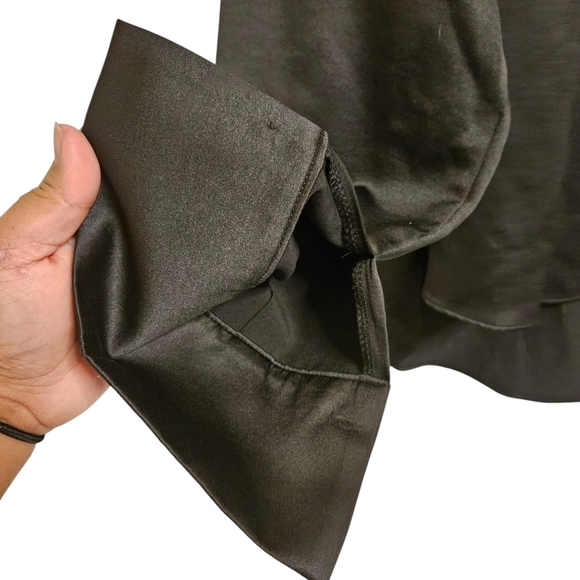 The Frankie Shop Black Kemp Silky Blouse Size M/L NWT - Picture 7 of 12